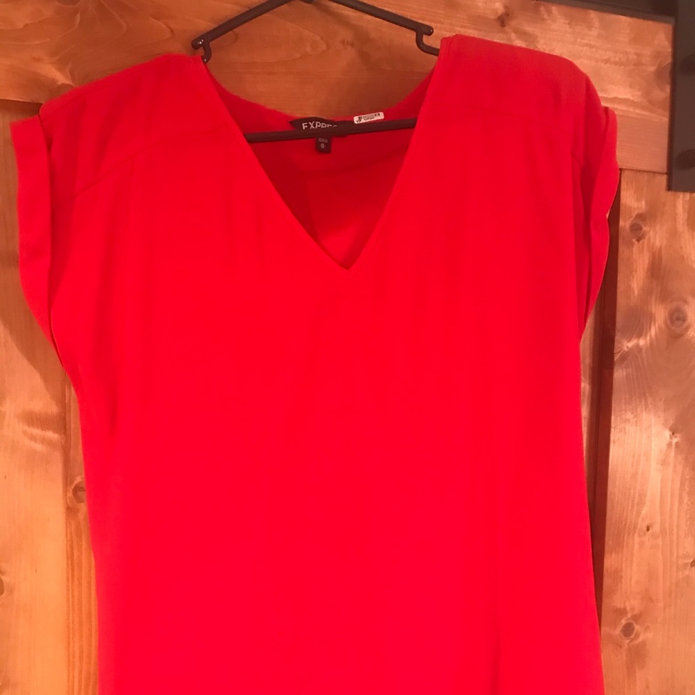 Express Silky V-Neck Gramercy Tee: Sz Medium
